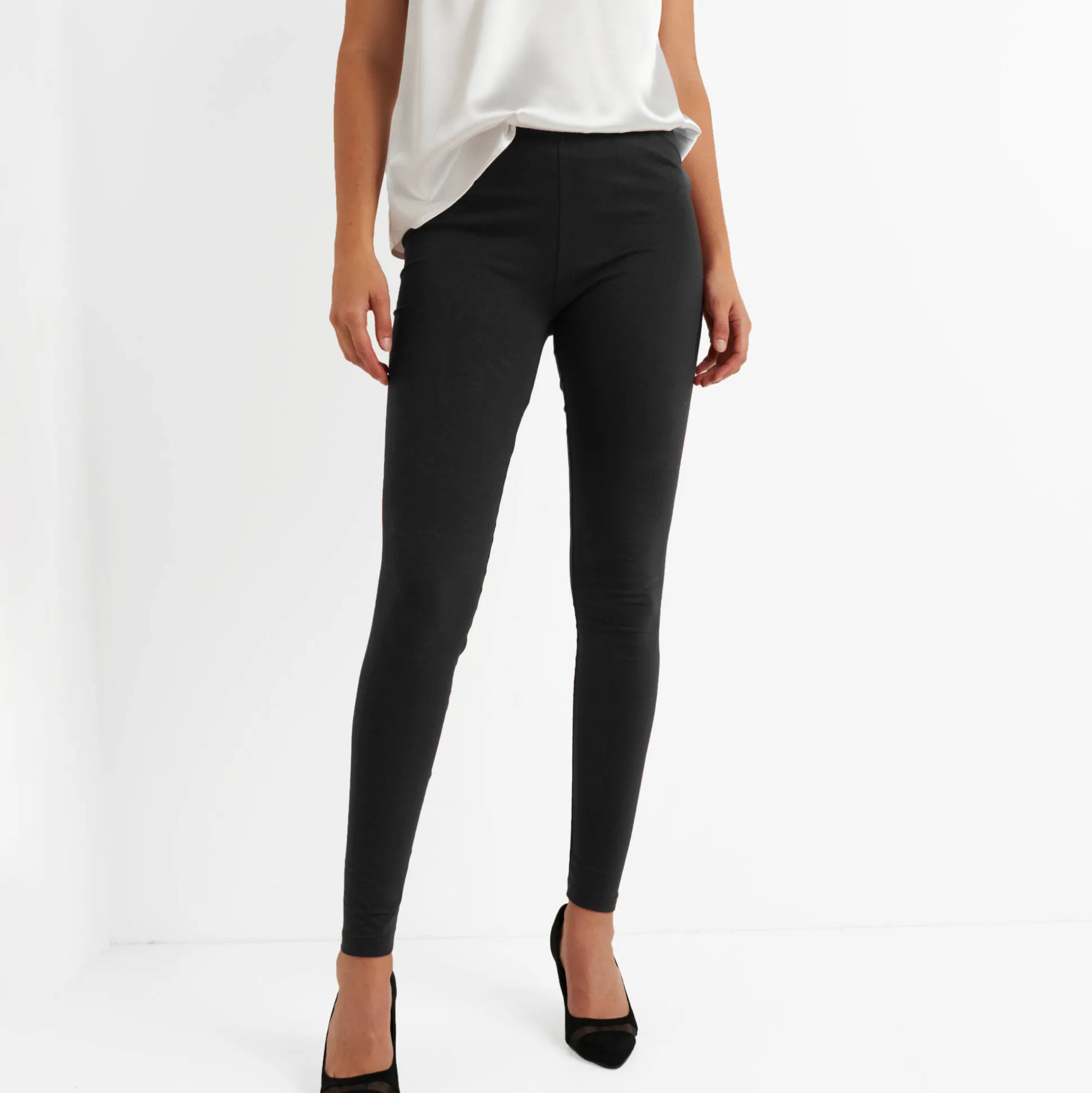 Set van 2 leggings met elastische taille