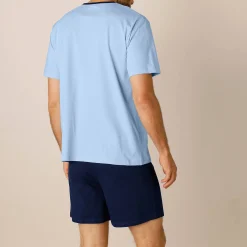 Shortama in katoenjersey met korte mouwen