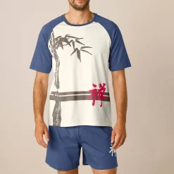 Shortama met bamboemotief