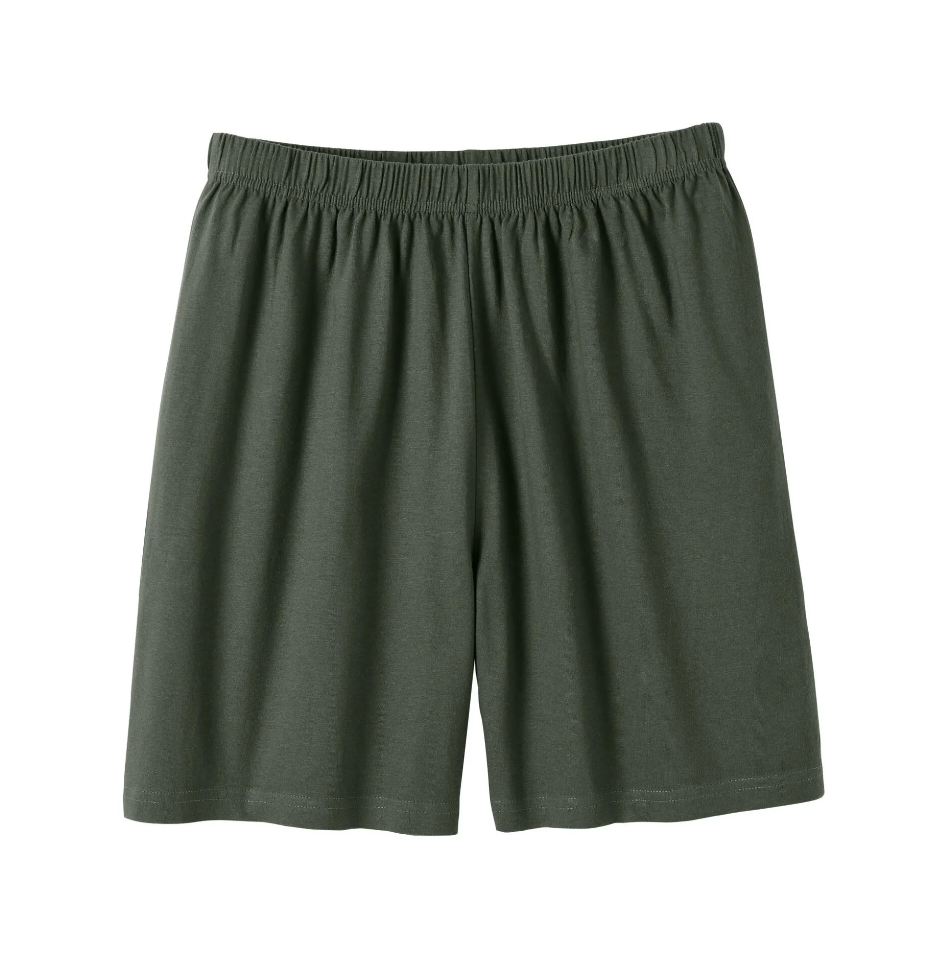 Shortama met contrasterende V-hals en korte mouwen