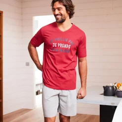 Shortama met letterprint
