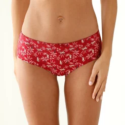 Shorty in stretchkatoen met "panter" print - Set van 4