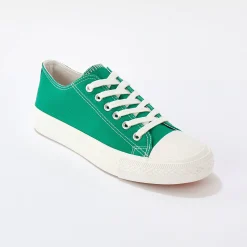 Sneakers in canvas, met veters