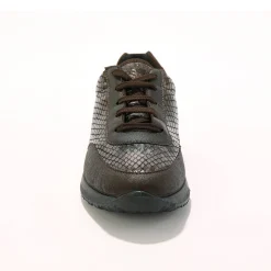 Sneakers in stretchstof met vetersluiting - speciaal gevoelige voeten