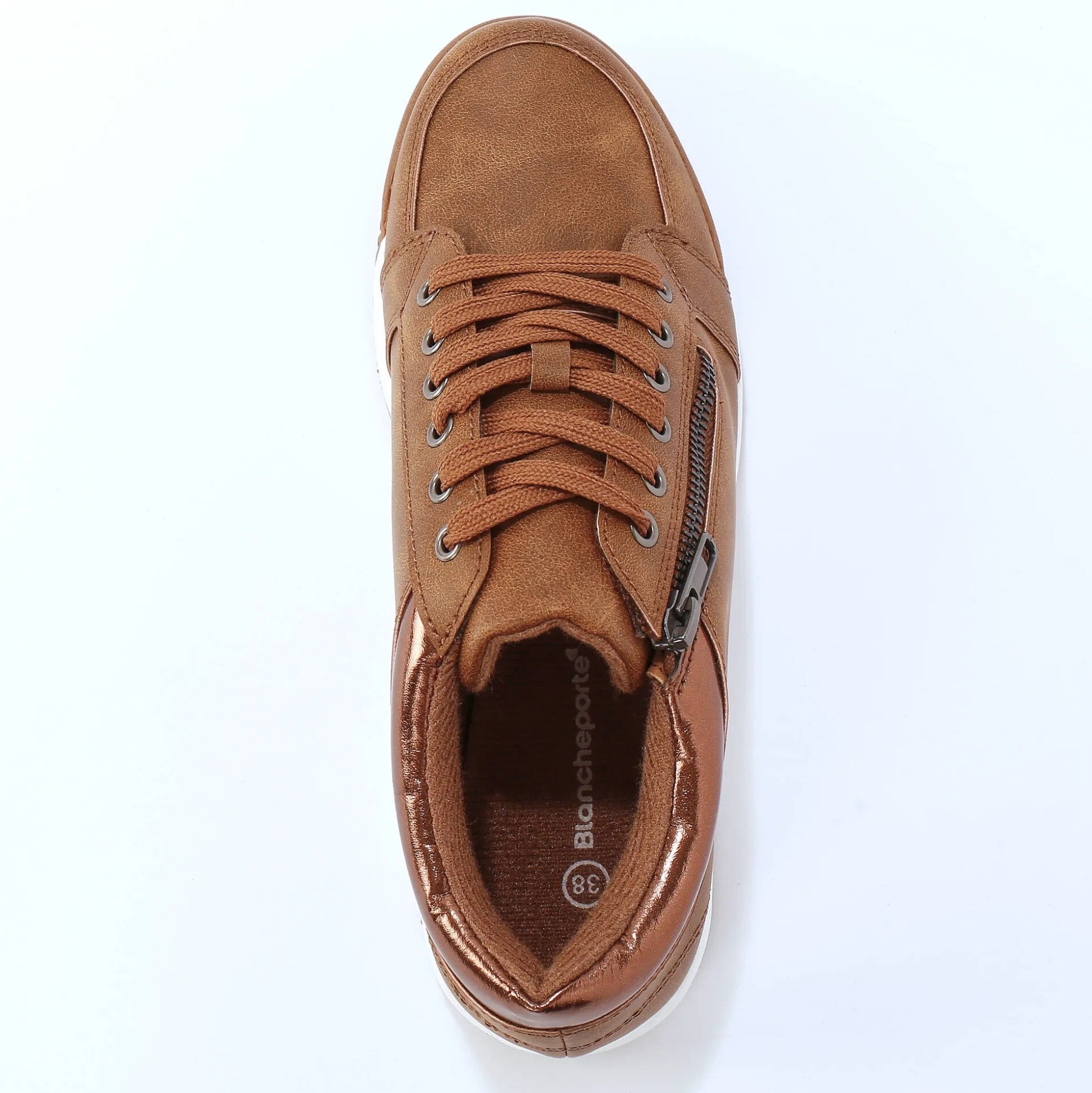 Sneakers met lage schacht en veters