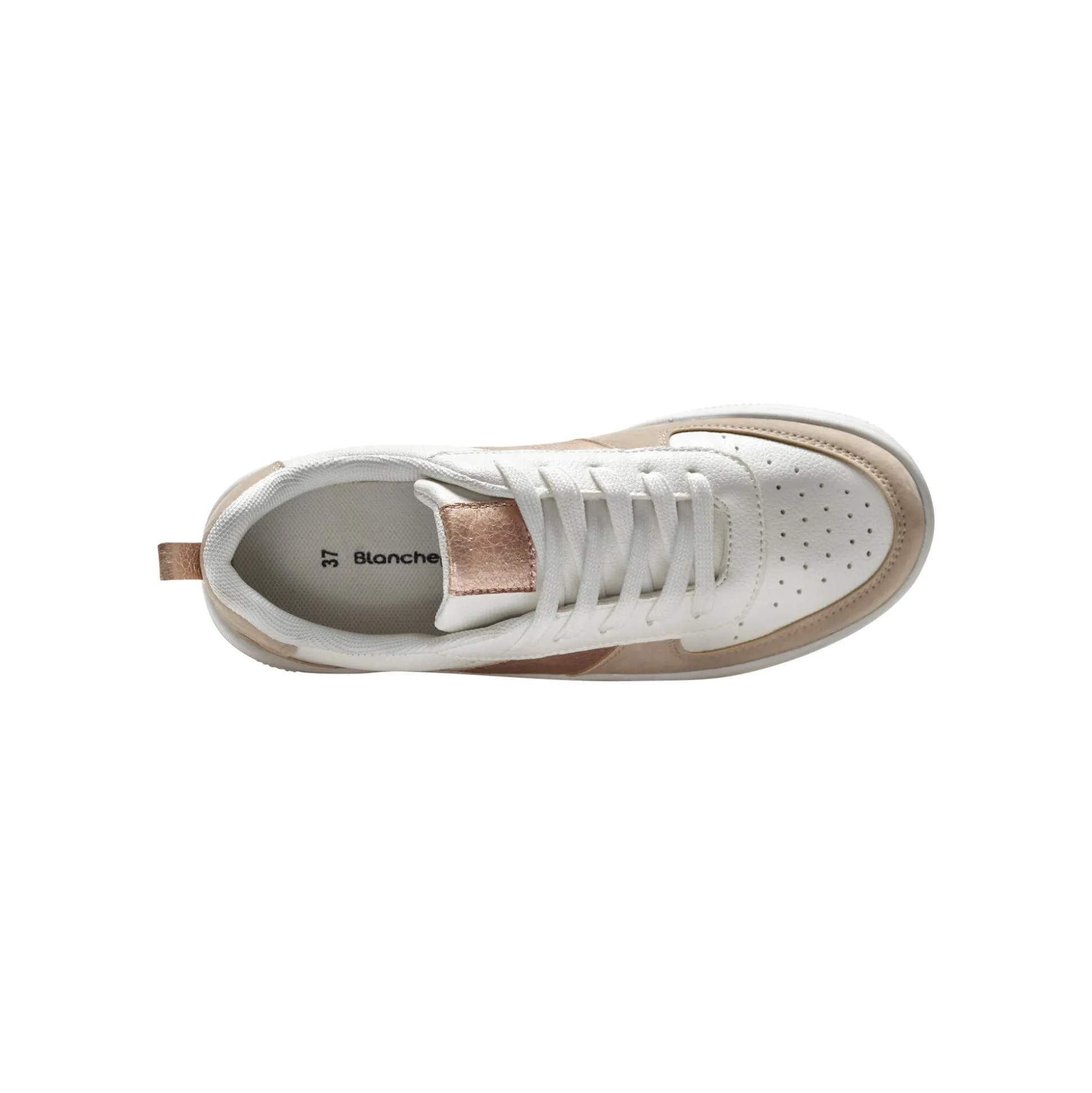 Sneakers met platformzool en veters