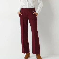 Soepele broek met knooppandeffect