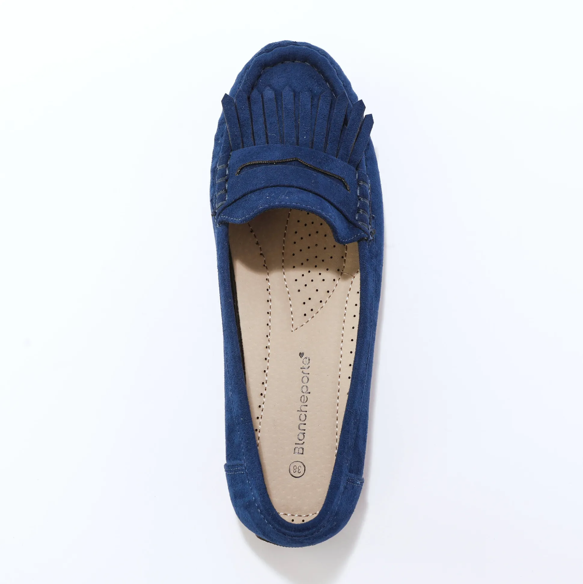 Soepele mocassins in microvezeltextiel