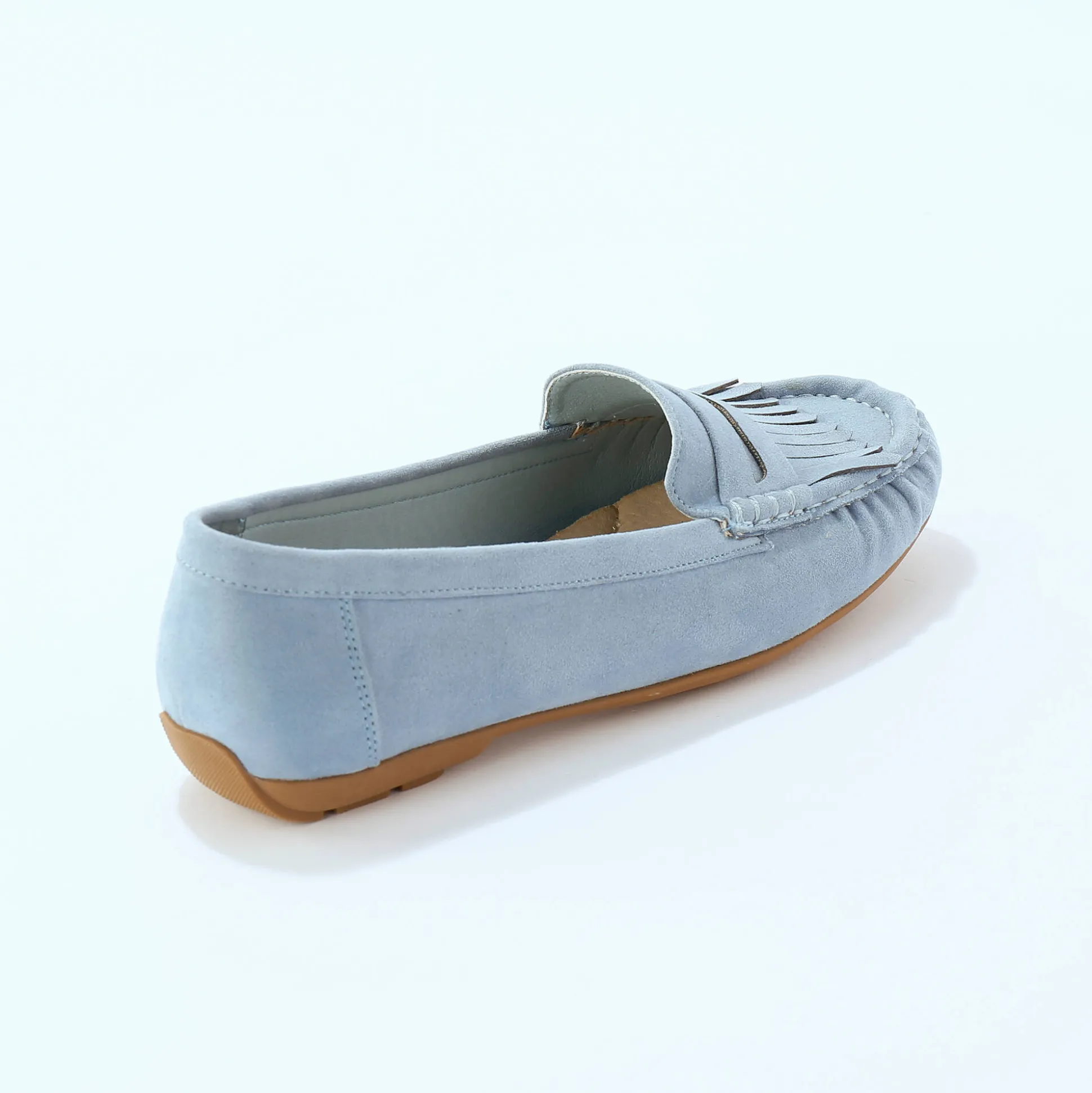 Soepele mocassins in microvezeltextiel