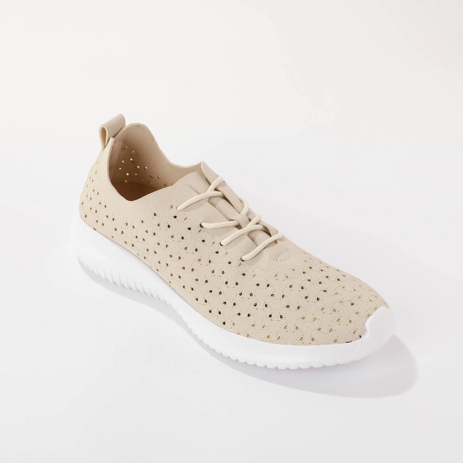 Soepele sneakers met ajour