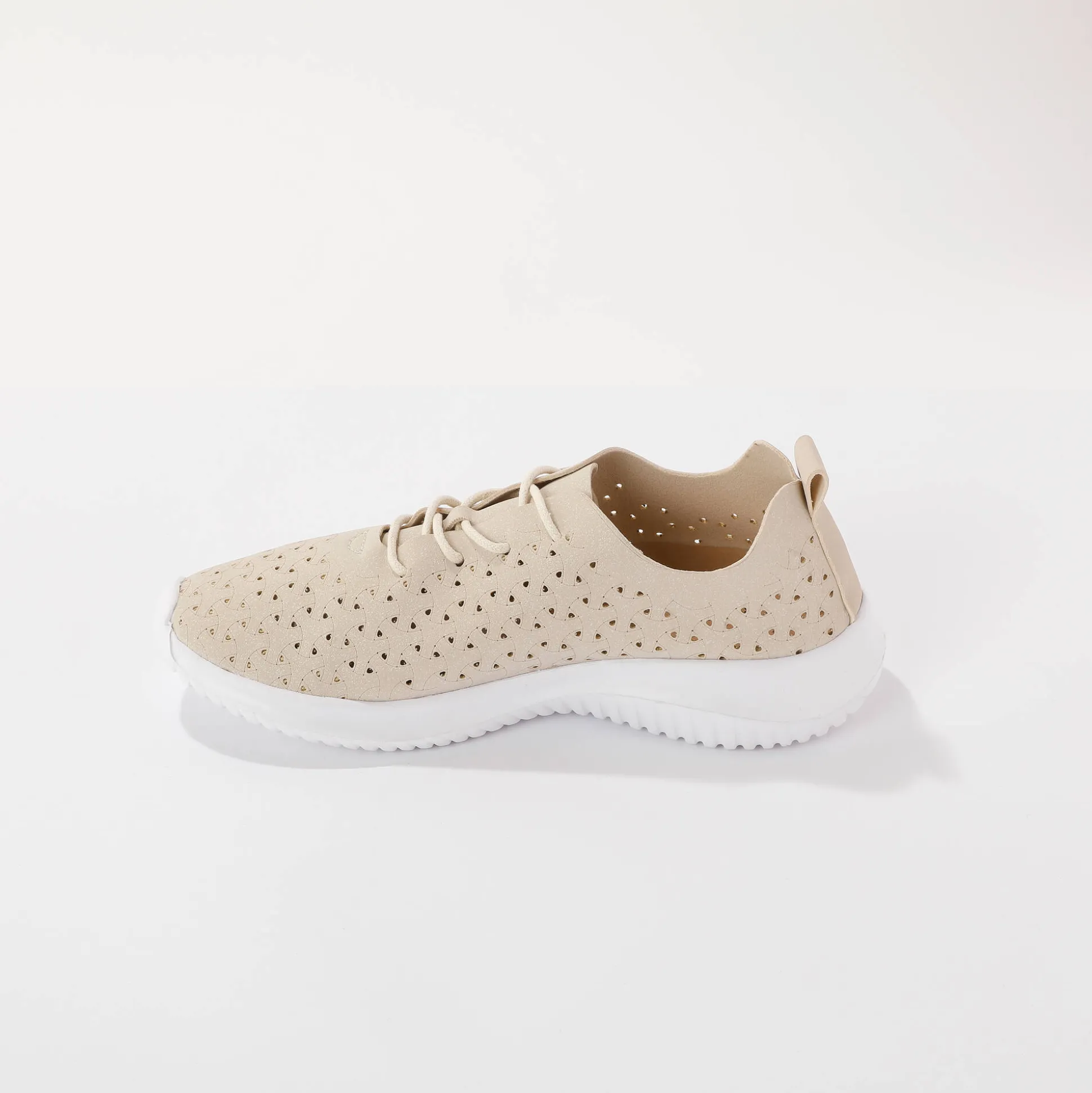 Soepele sneakers met ajour