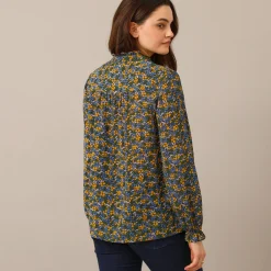 Soepelvallende blouse met bloemenprint