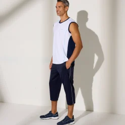 Sportbroek in 7/8-model, microvezel met geruwde binnenkant