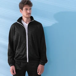 Sportjasje in microvezel met rits