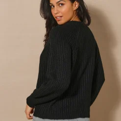 Streelzacht vest in patenttricot