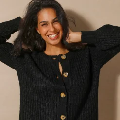 Streelzacht vest in patenttricot