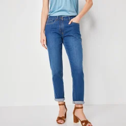 Stretch jeans in 'mom' model