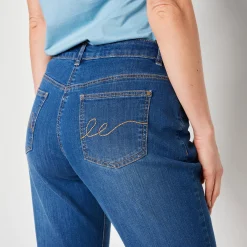 Stretch jeans in 'mom' model