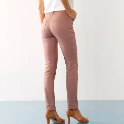 Stretchbroek met afslankende naden
