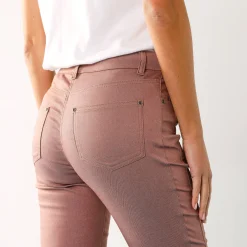 Stretchbroek met afslankende naden