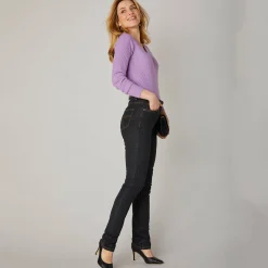 Stretchjeans in recht model - kleine lengte