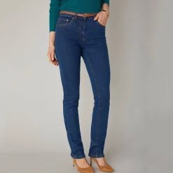 Stretchjeans in recht model - kleine lengte