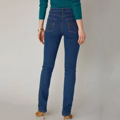 Stretchjeans in recht model - kleine lengte