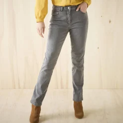 Stretchjeans in recht model - gemiddelde lengte