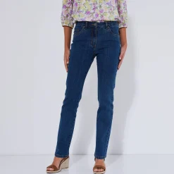 Stretchjeans in recht model - gemiddelde lengte