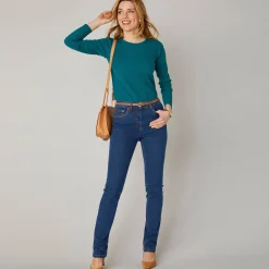 Stretchjeans in recht model - gemiddelde lengte