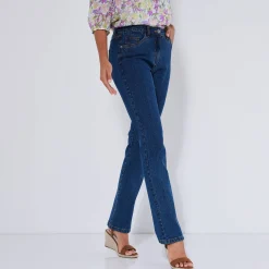Stretchjeans in recht model - gemiddelde lengte