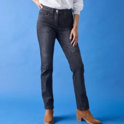 Stretchjeans met recht model