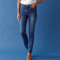 Stretchjeans met recht model