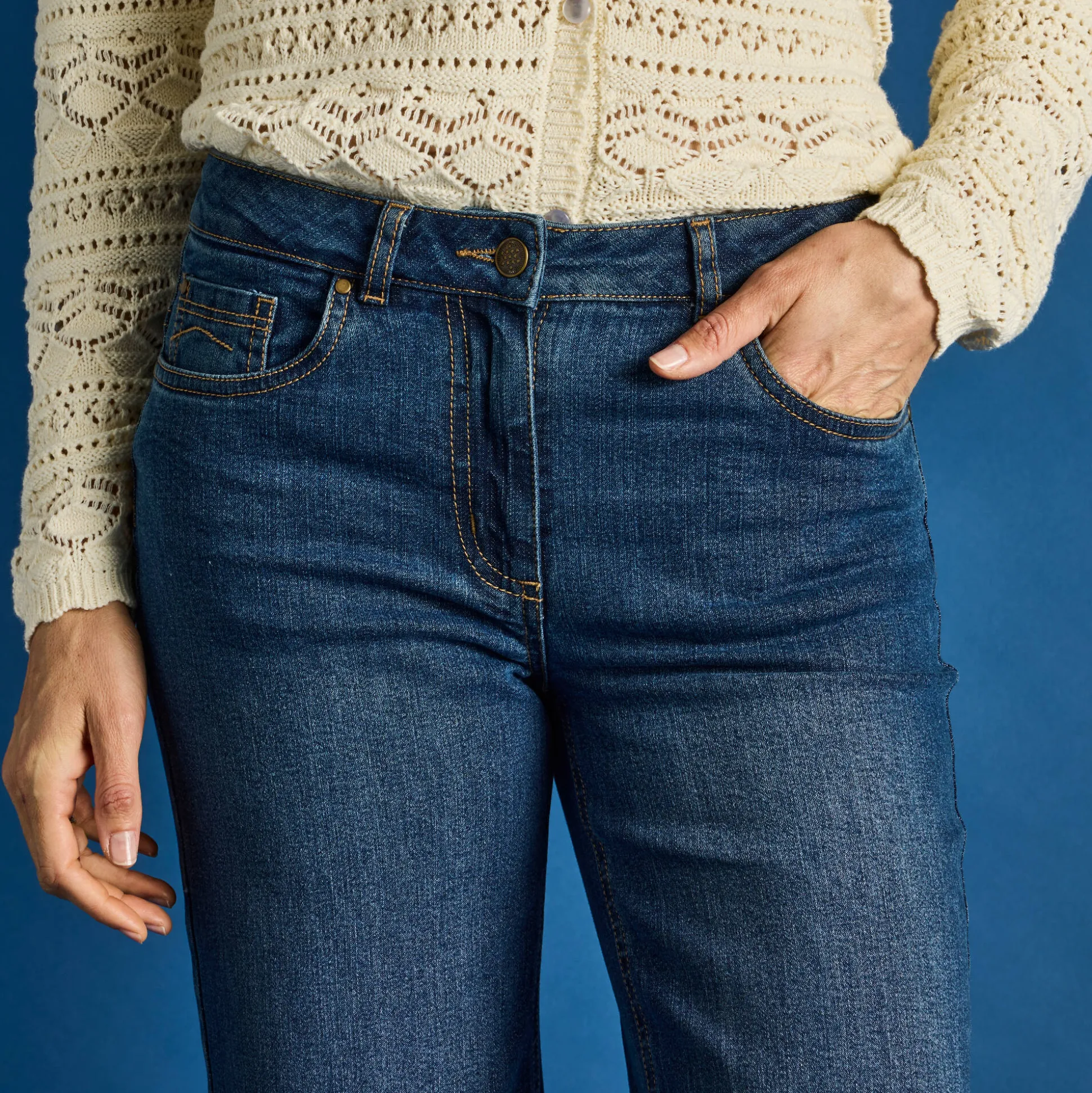 Stretchjeans met ruim model, grote lengte