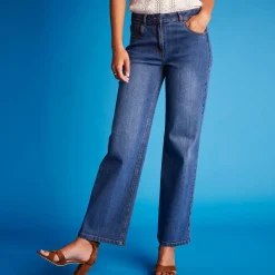 Stretchjeans met ruim model, kleine lengte