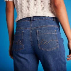 Stretchjeans met ruim model, kleine lengte