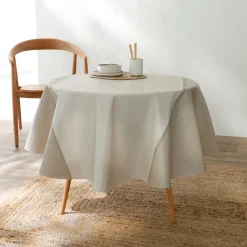 Tafellaken in toile cirée met faux-uni print