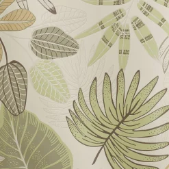 Tafellaken in toile cirée, met bladerenprint