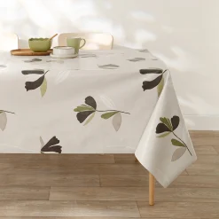 Tafellaken in toile cirée, bloemenprint