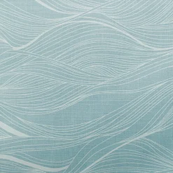 Tafellaken in toile cirée met golvenprint