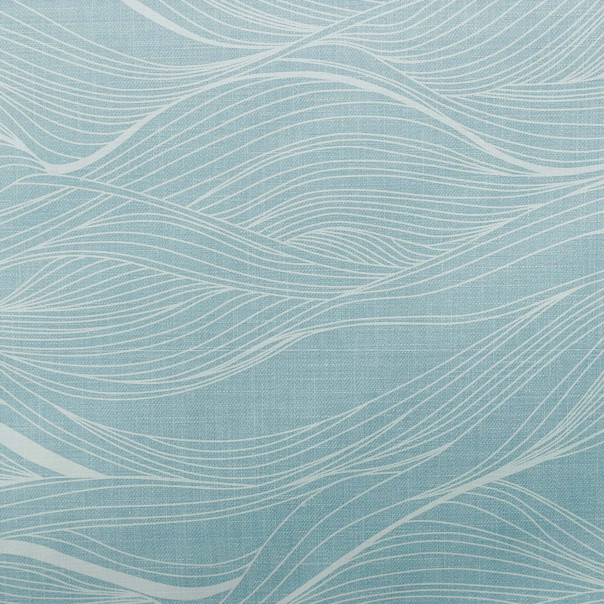 Tafellaken in toile cirée met golvenprint