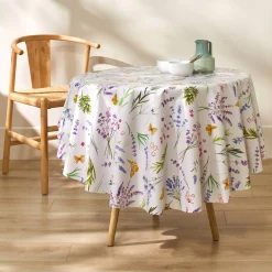 Tafellaken in toile cirée, landelijke print