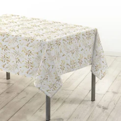 Tafellaken met metallic natuurlijk motief