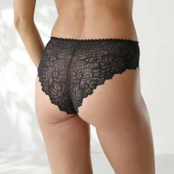 Tangaslip met hoge taille in microvezel en rekbare kant - set van 2
