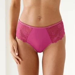 Tangaslip met hoge taille in microvezel en rekbare kant - set van 2