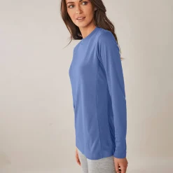 Thermisch T-shirt met opstaand kraagje - lange mouwen