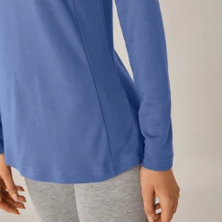 Thermisch T-shirt met opstaand kraagje - lange mouwen