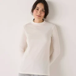 Thermisch T-shirt met opstaand kraagje - lange mouwen