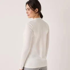 Thermisch T-shirt met opstaand kraagje - lange mouwen