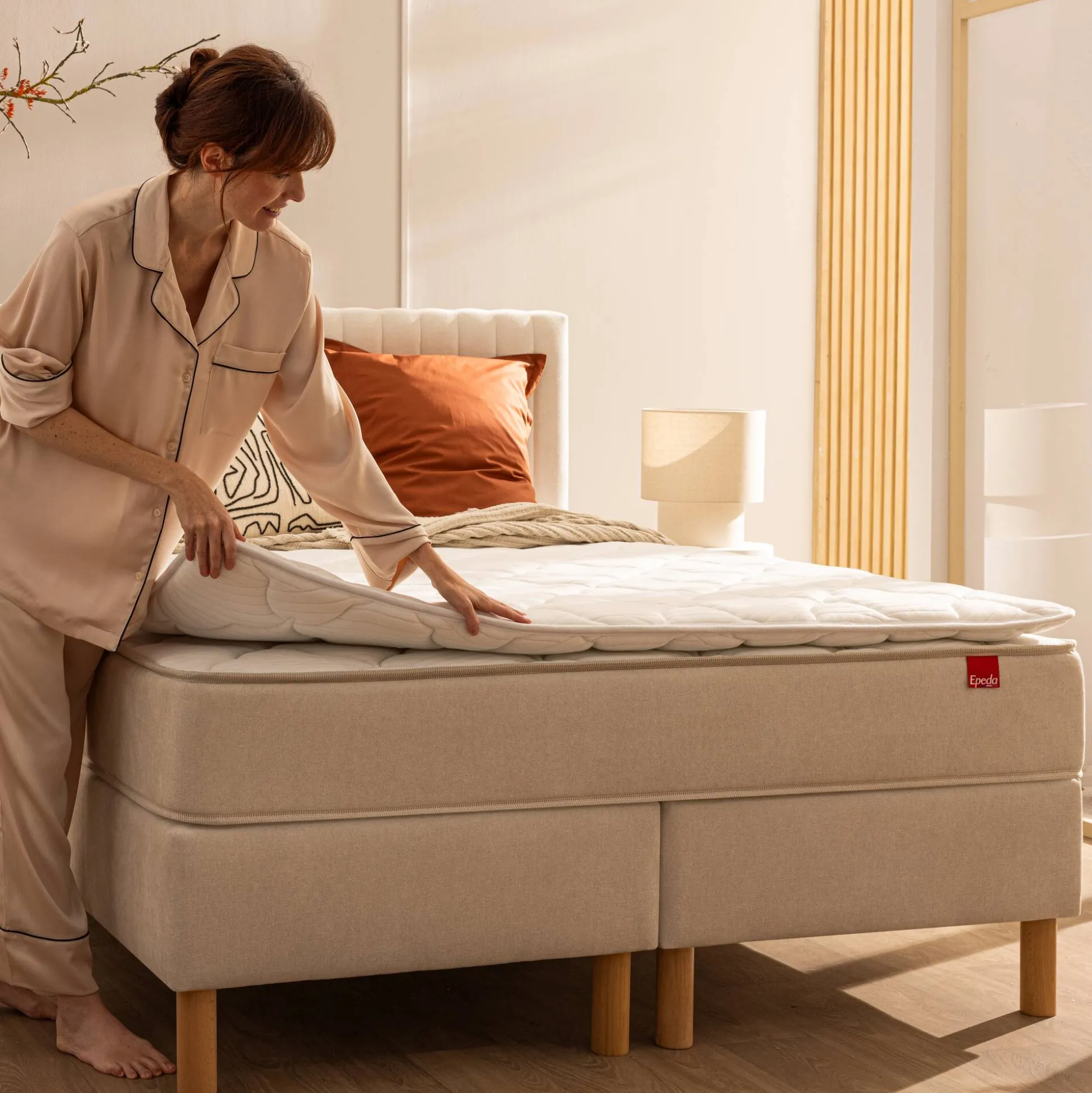 Topdekmatras met zacht comfort Epéda